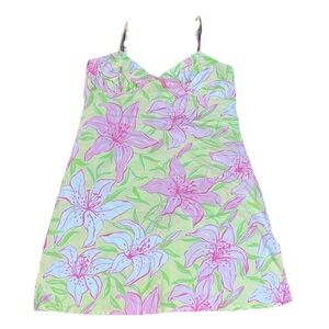 Lilly Pulitzer Vintage VTG‎ Y2K Floral Slip Dress Sundress Medium